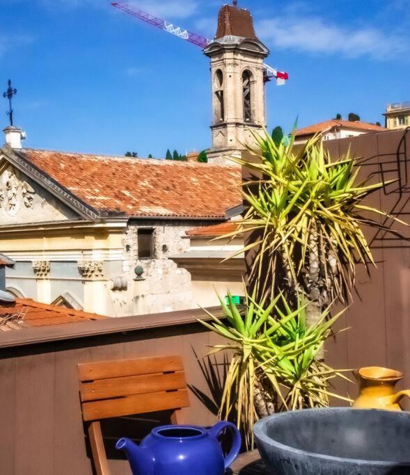 Apartamento Duplex, Jacuzzi, Terrasse Sur Les Toits Niza Exterior foto