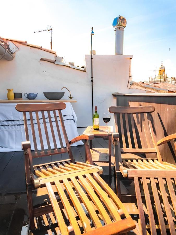 Apartamento Duplex, Jacuzzi, Terrasse Sur Les Toits Niza Exterior foto